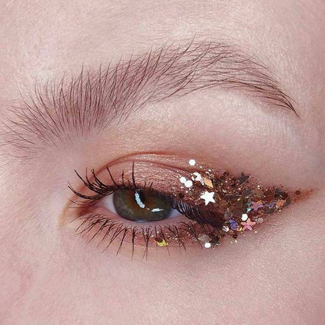 Moda ♡ Make Aesthetic Com Glitter ♡