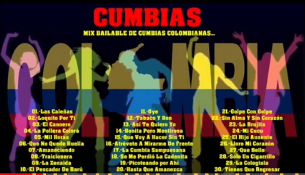 Canción Mosaico de las mejores cumbias Colombianas 