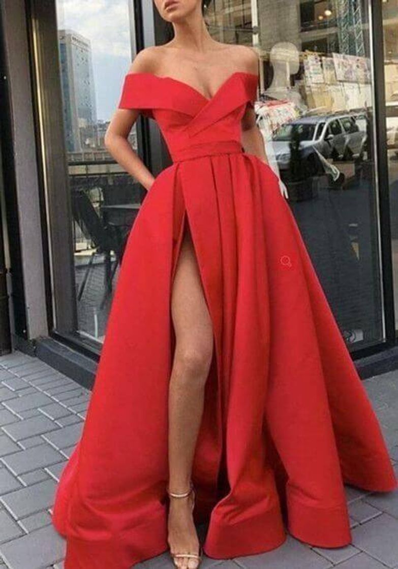 Fashion Vestido de Gala Vermelho