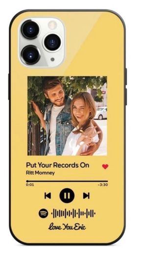 Funda iPhone personalizada con código Spotify 