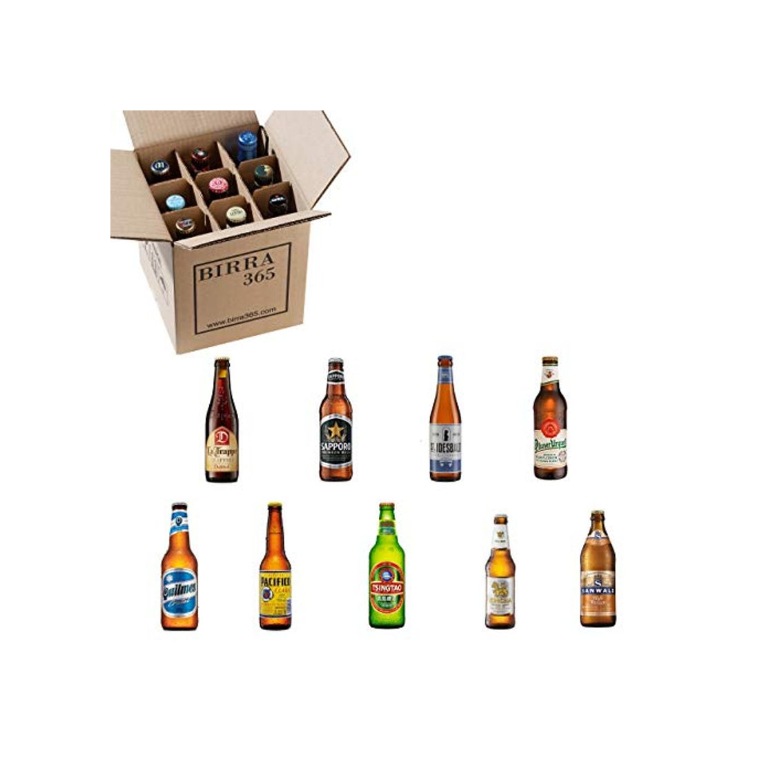 Product Caja selección cervezas del mundo. 9 cervezas perfectas para descubrir cervezas de