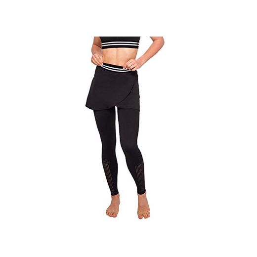 VeoFit Legging Deportivo con Falda para Mujer – Falda Pantalón de Yoga