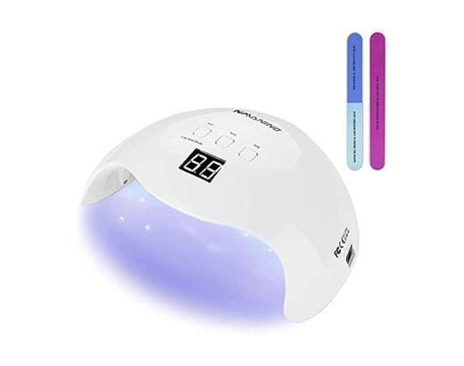 NAVANINO Lámpara Secadora de Uñas LED/UV para Esmalte de Uñas de Gel