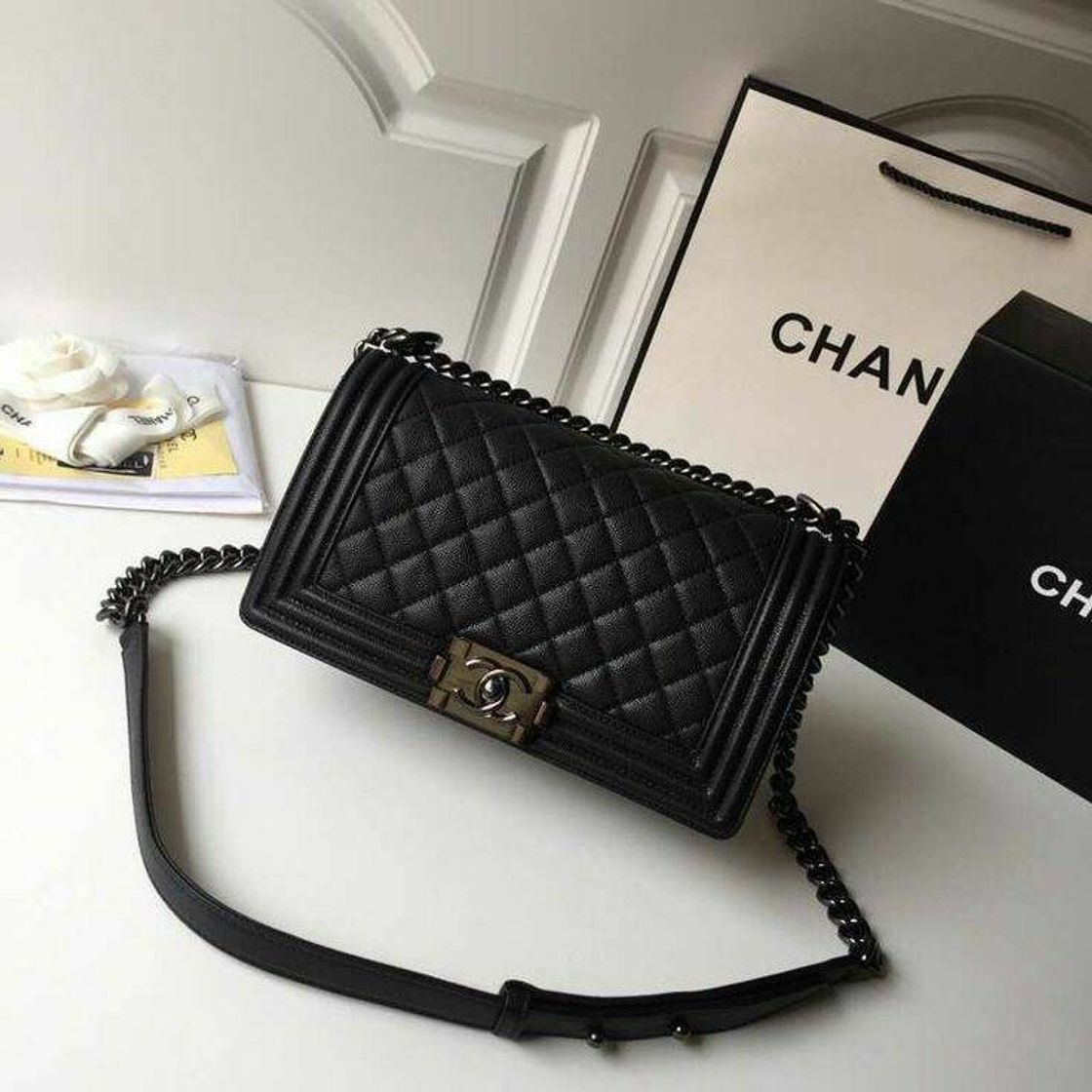 Social Bolsa Chanel Preta