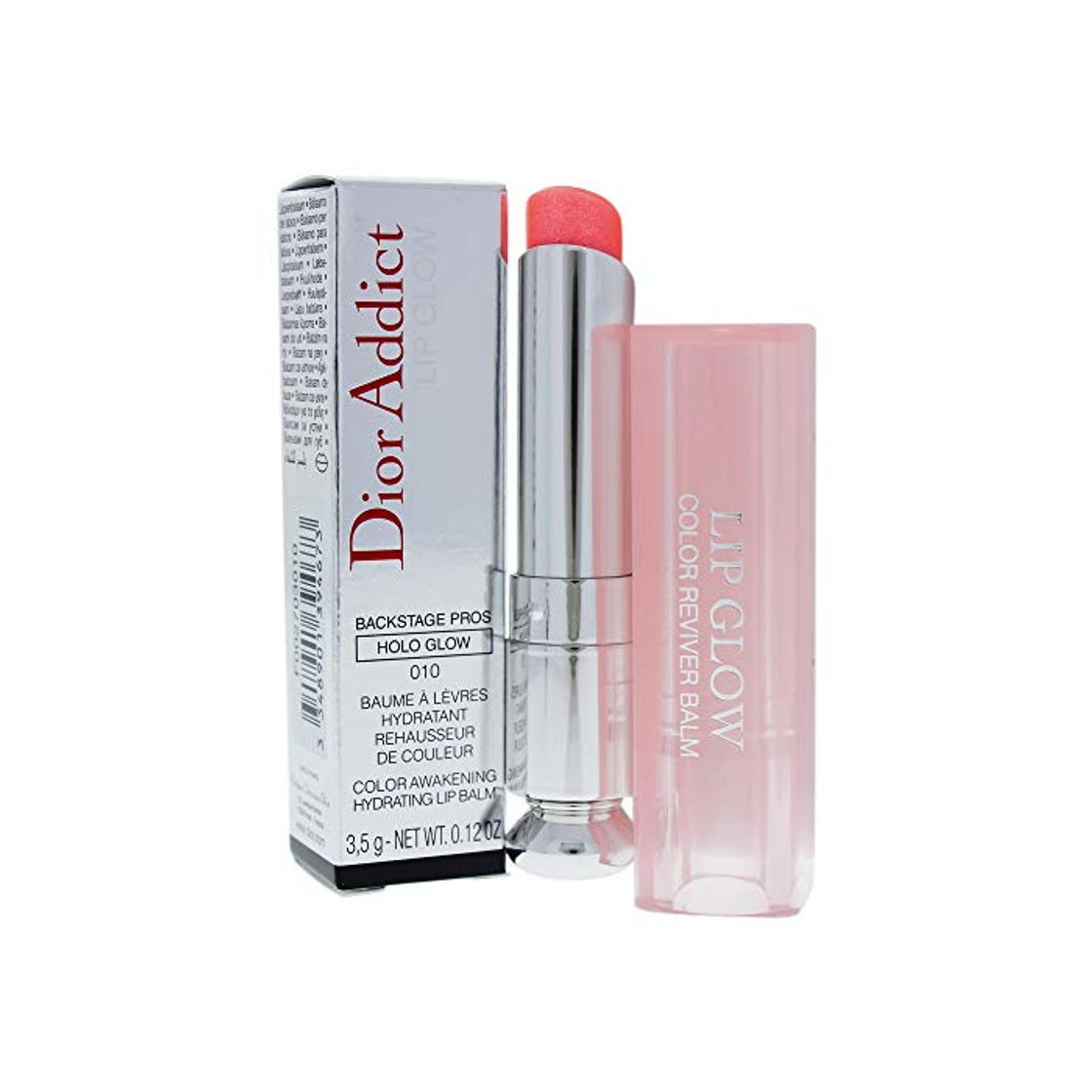 Beauty Christian Dior – DIOR ADDICT Lip Glow Bálsamo Labios Hidratante y riavviva Color Natural Pink 010 Holo