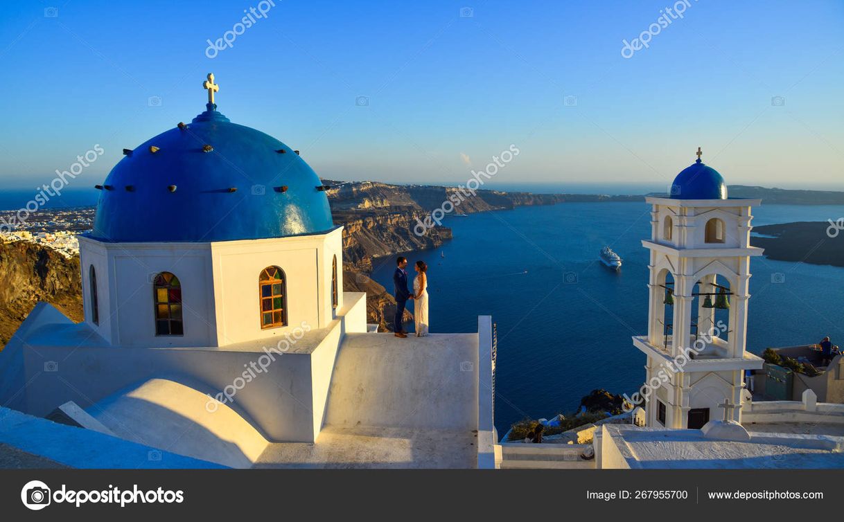 Place Igreja ortodoxa em santorini 