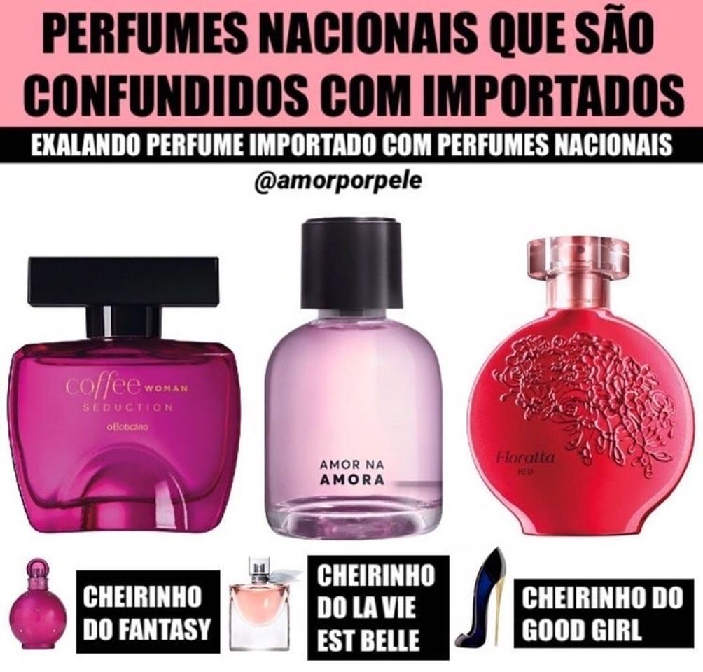 Fashion Perfumes nacionais com mesmo cheiro de Importados! ❤️