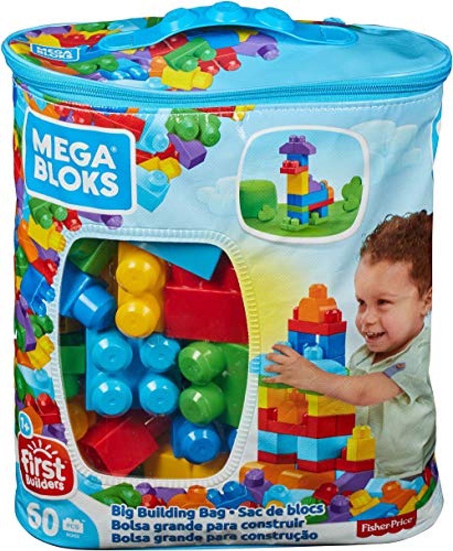 Producto Mega Bloks Bolsa clásica con 60 bloques de construcción, juguete para bebé