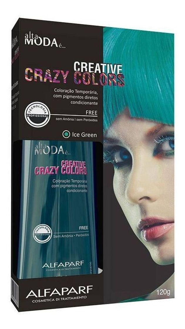 Fashion Tonalizante Creative Crazy Colors Ice Green Alta Moda 120g ...