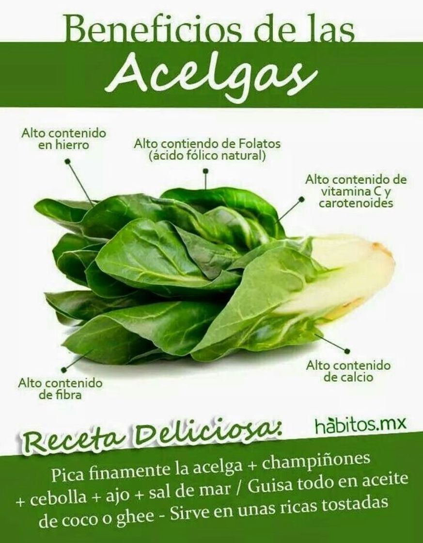 Moda Beneficios acelgas 🥬