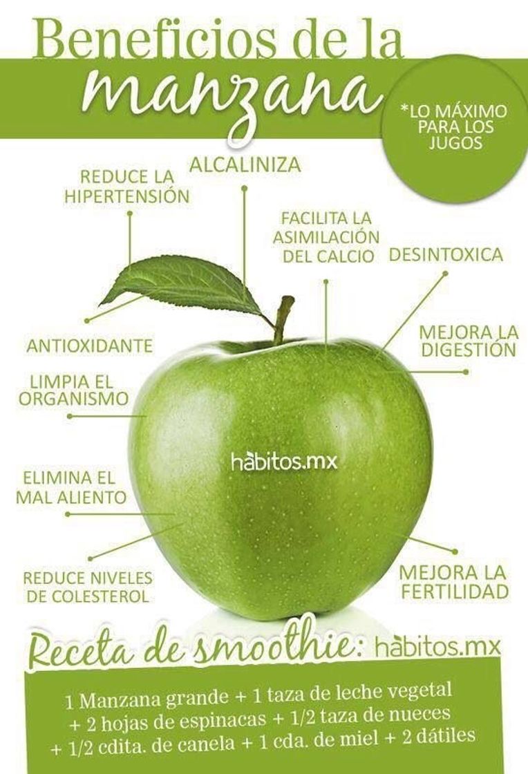 Moda Beneficios manzana 🍏