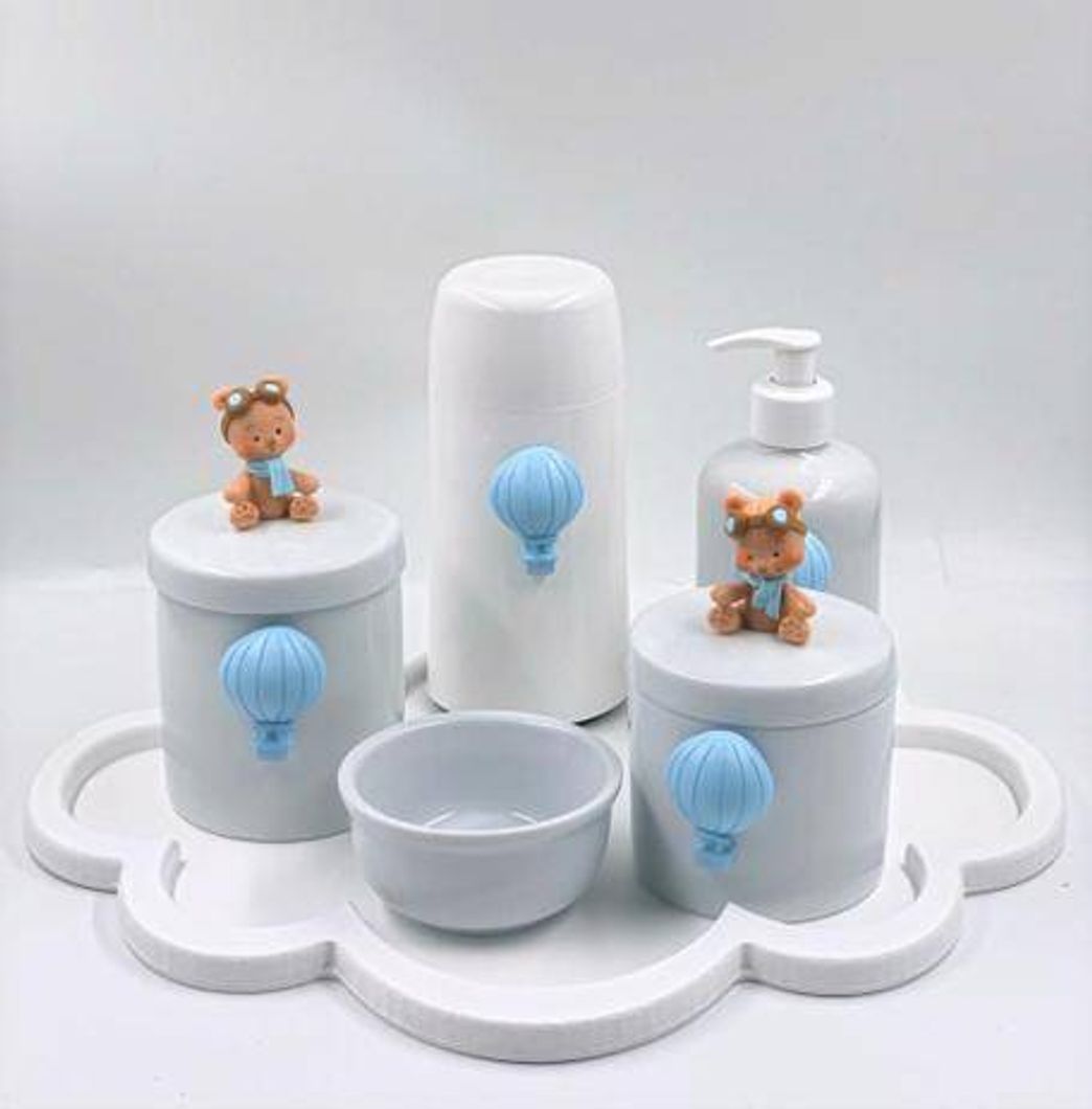 Product Kit Higiene Bebê Porcelana com bandeja