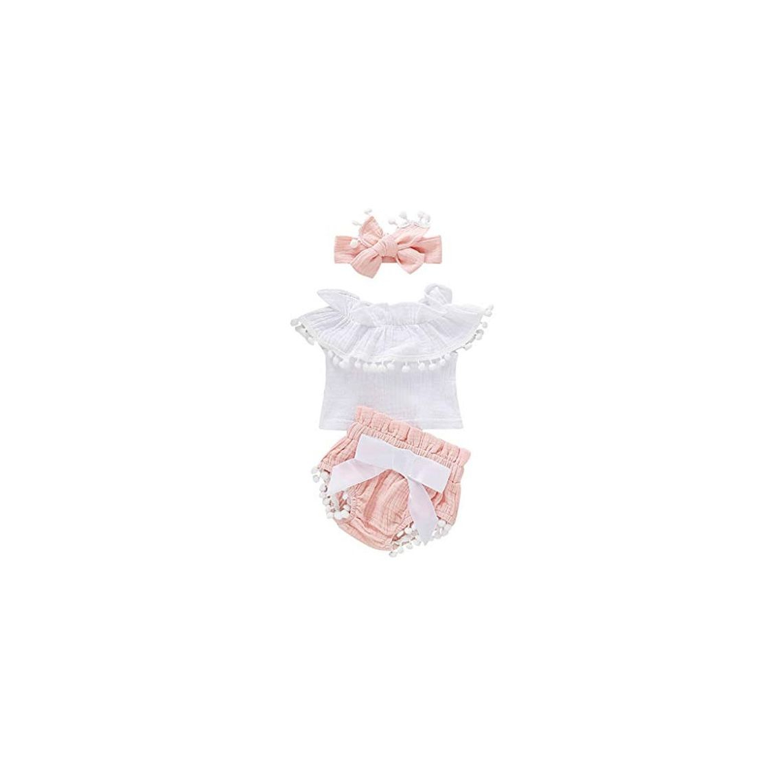 Product Fossen Verano Ropa Bebe Niña Monos de Volantes con Borla