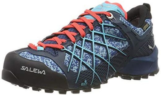 Salewa WS Wildfire Gore-TEX, Zapatos de Senderismo Mujer, Azul