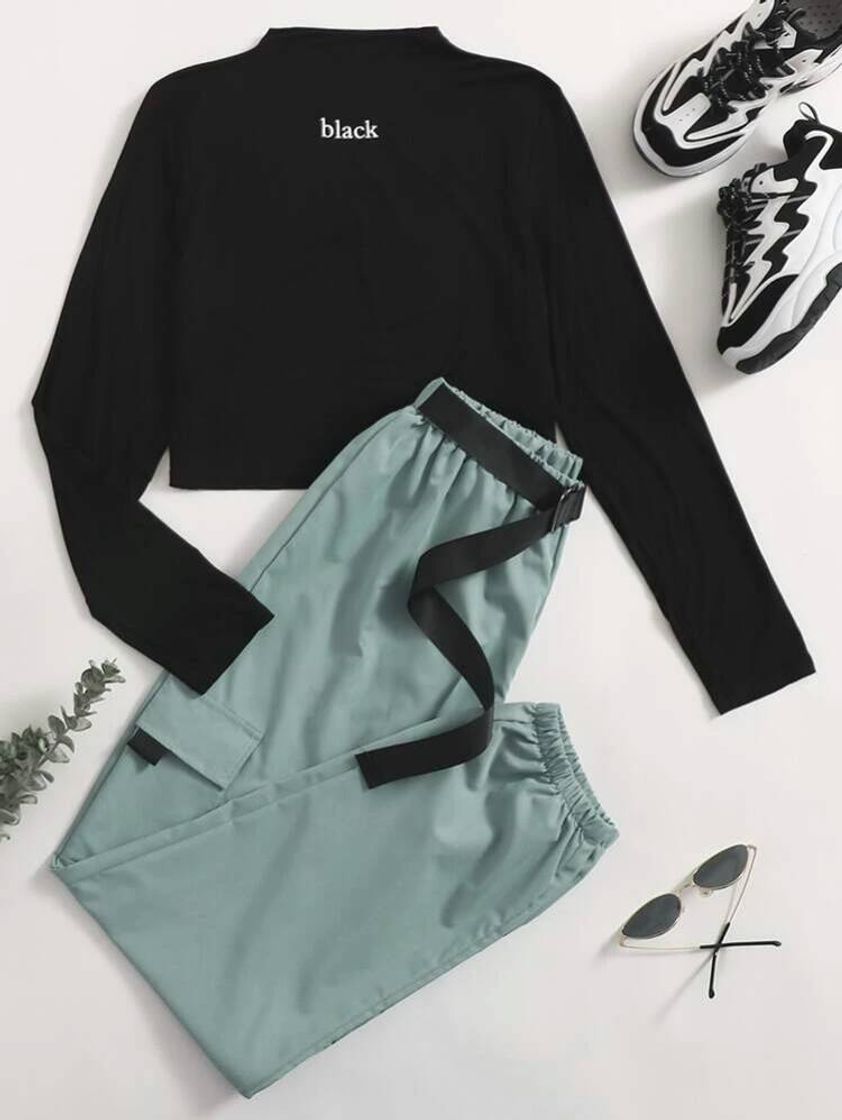 Fashion Conjunto dê blusa é calça