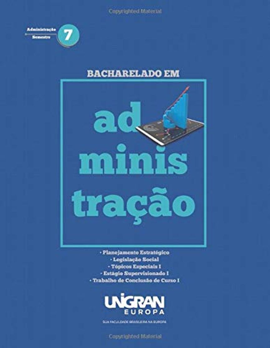 Libro Bacharelado em Administracao 7 Unigran Europa: 2019