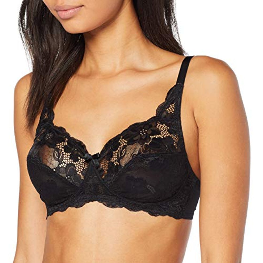 Moda Playtex Soutien-Gorge Emboitant Sans Armature Essential Elegance Sujetador sin Aros, Negro