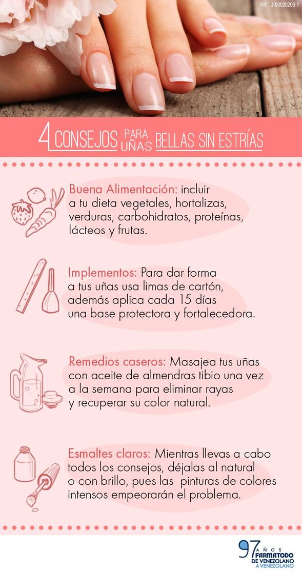 Social ¿Qué hacer con las uñas con estrías? - Pinterest