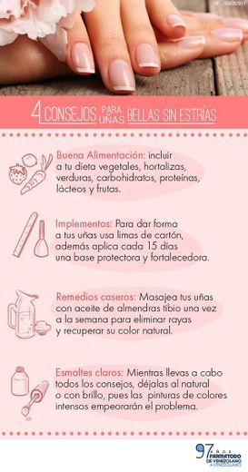 ¿Qué hacer con las uñas con estrías? - Pinterest