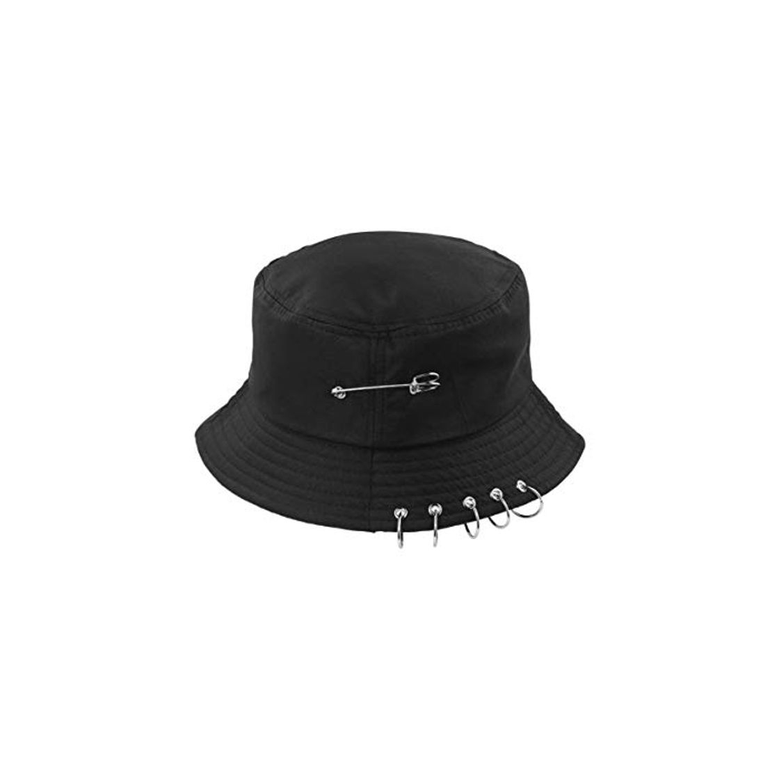 Fashion SOIMISS Sombrero de Pescador para Mujer Sombrero de Pescador de ala Ancha Sombrero de Pescador Plegable con Anillos