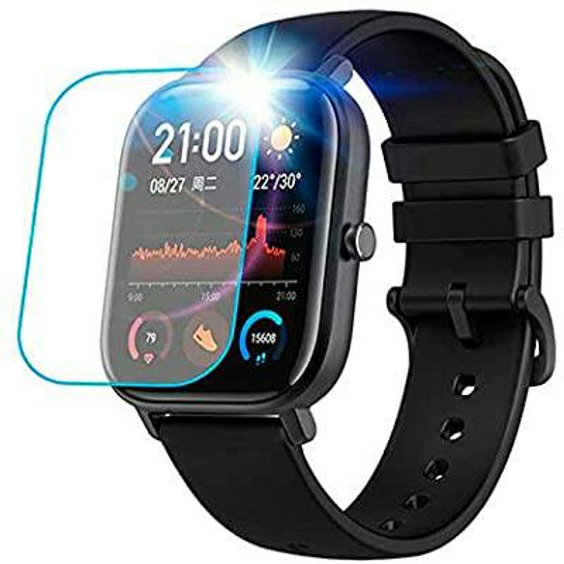 Social Película Protetora Gel Soft-Glass Xiaomi Amazfit GTS
