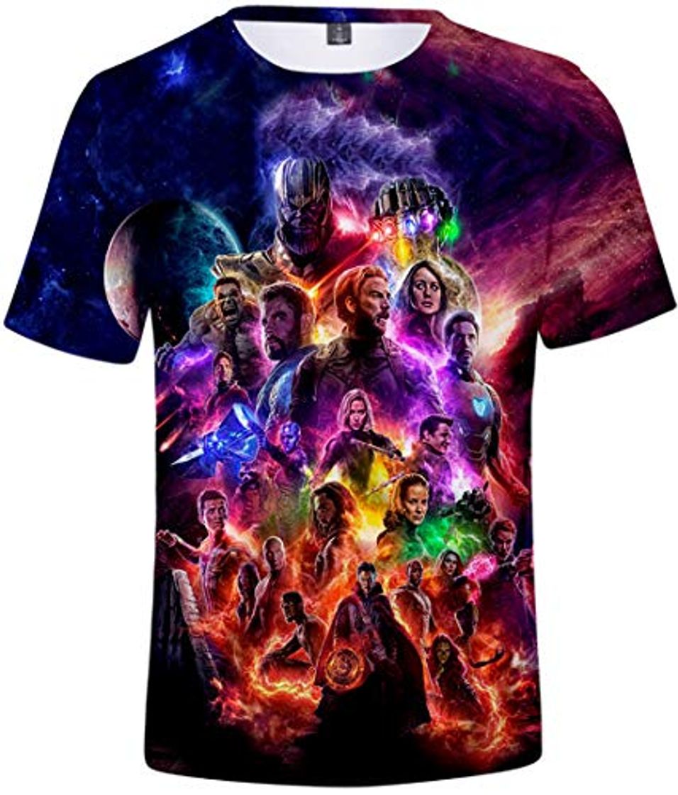 Fashion PANOZON Camiseta Niños Impresión de Vengadores Endgame para Fanes de Superhéroes T-Shirts