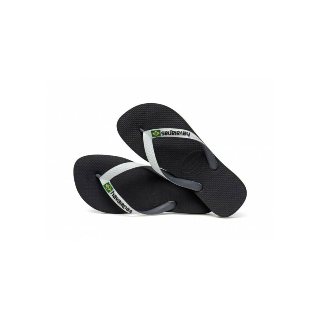 Fashion Havaianas Brasil, Chanclas Unisex Adulto, Negro