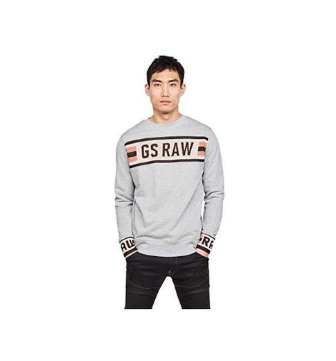 G-STAR RAW Jacquard_Sweatshirt Sudadera, Gris