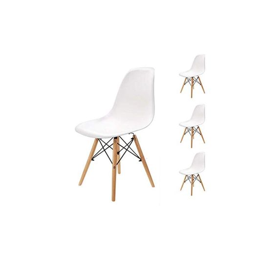 Pack 4/6 sillas de Comedor Silla diseño nórdico Retro Estilo