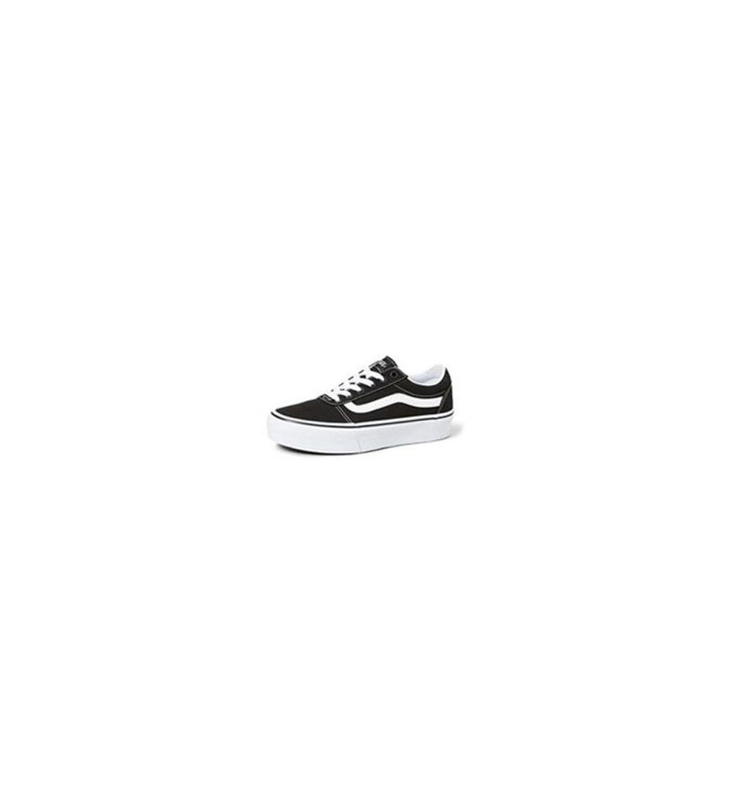 Vans Ward Platform Canvas Zapatillas Mujer, Negro