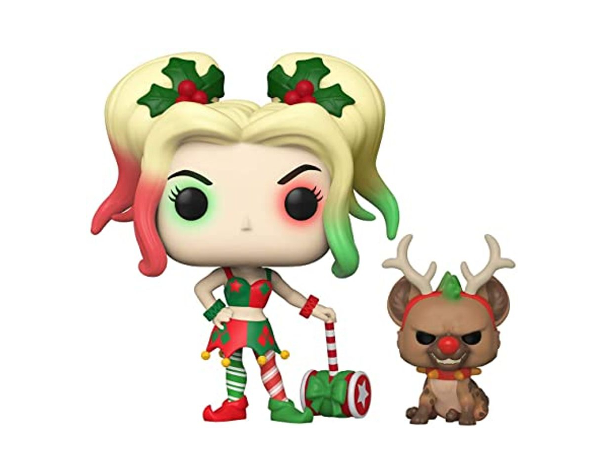 Producto Funko- Pop&Buddy Holiday DC Comics Holidays S1 Harley Quinn w/Helper Figura Coleccionable,