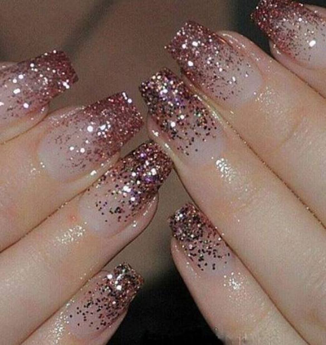 Fashion Unhas com glitter ✨