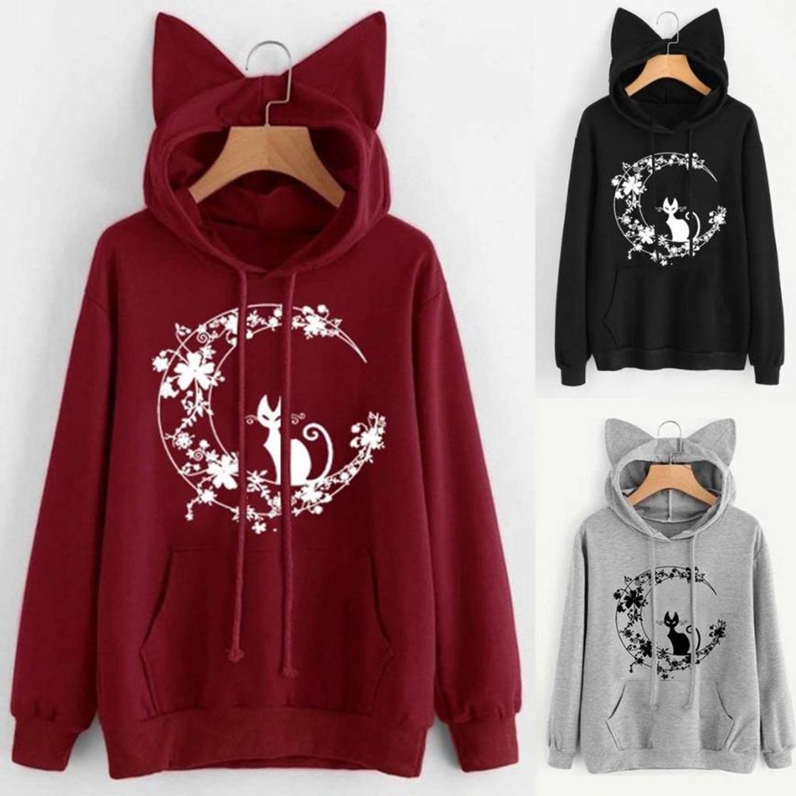 Fashion Hoodie de manga comprida femenina