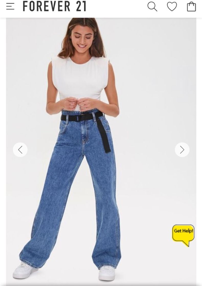 Fashion High-Rise Straight Jeans