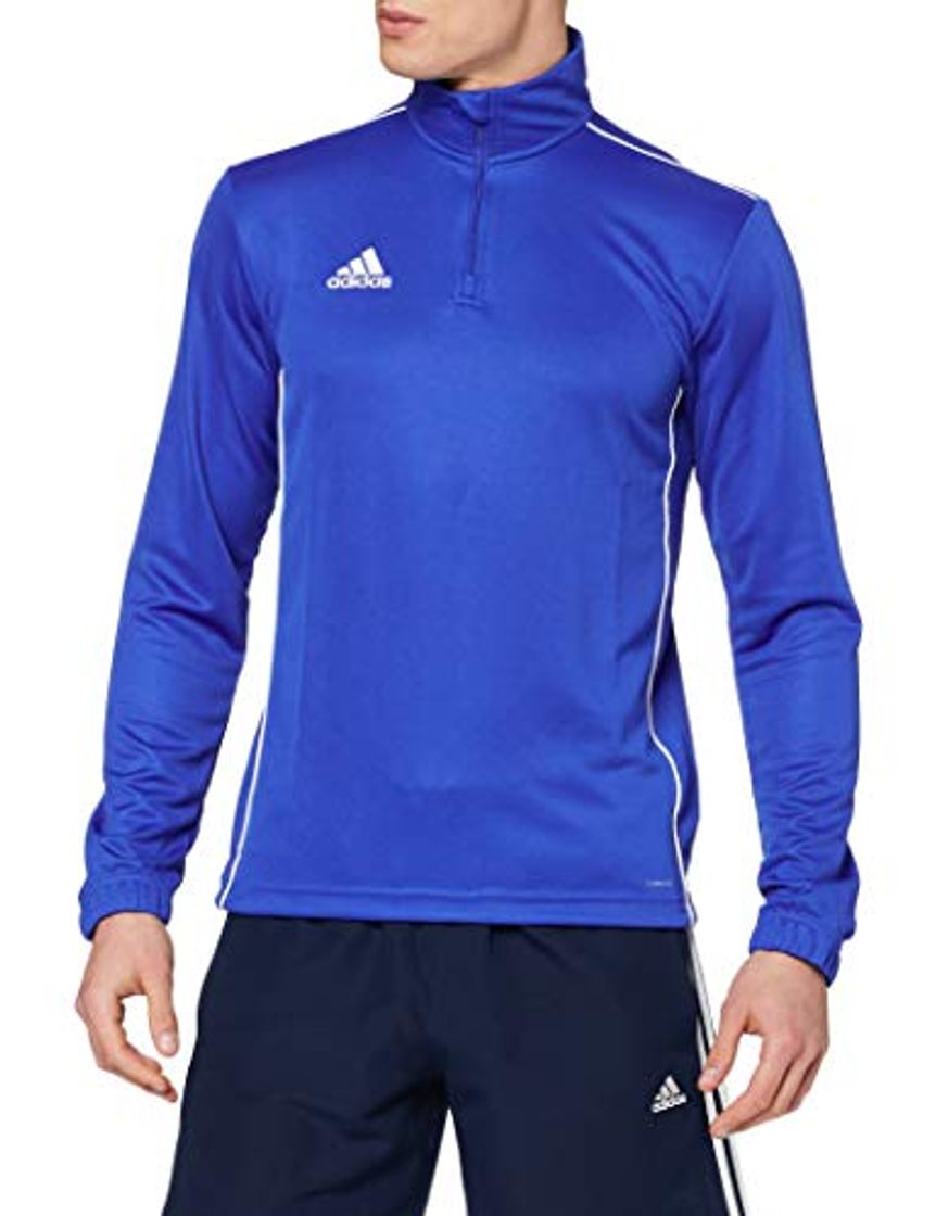 Fitness adidas Core18 Sudadera, Hombre, Azul/Blanco