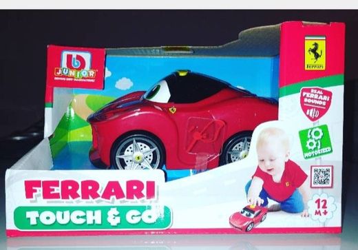 BB Junior Play & Go Ferrari Touch & Go, Assorted Cars, 1-Pack, Red