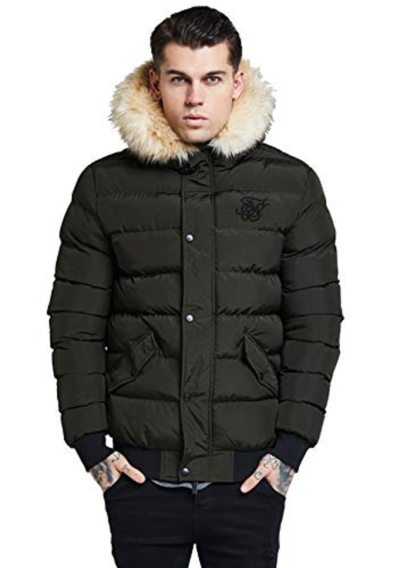 Moda Chaqueta Siksilk – Parachute Caqui/Negro Talla: M