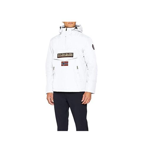 Napapijri Rainforest Pocket, Chaqueta para Hombre, Blanco