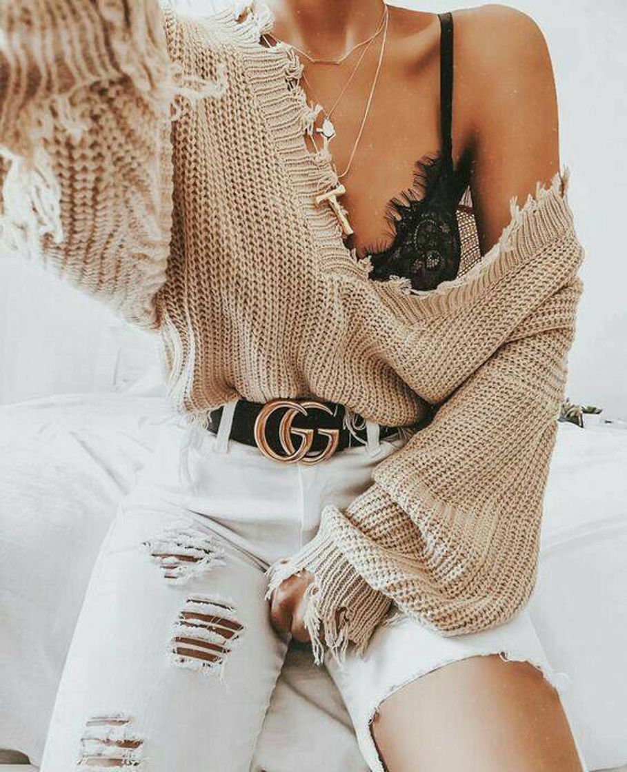 Moda Should distressed sweater