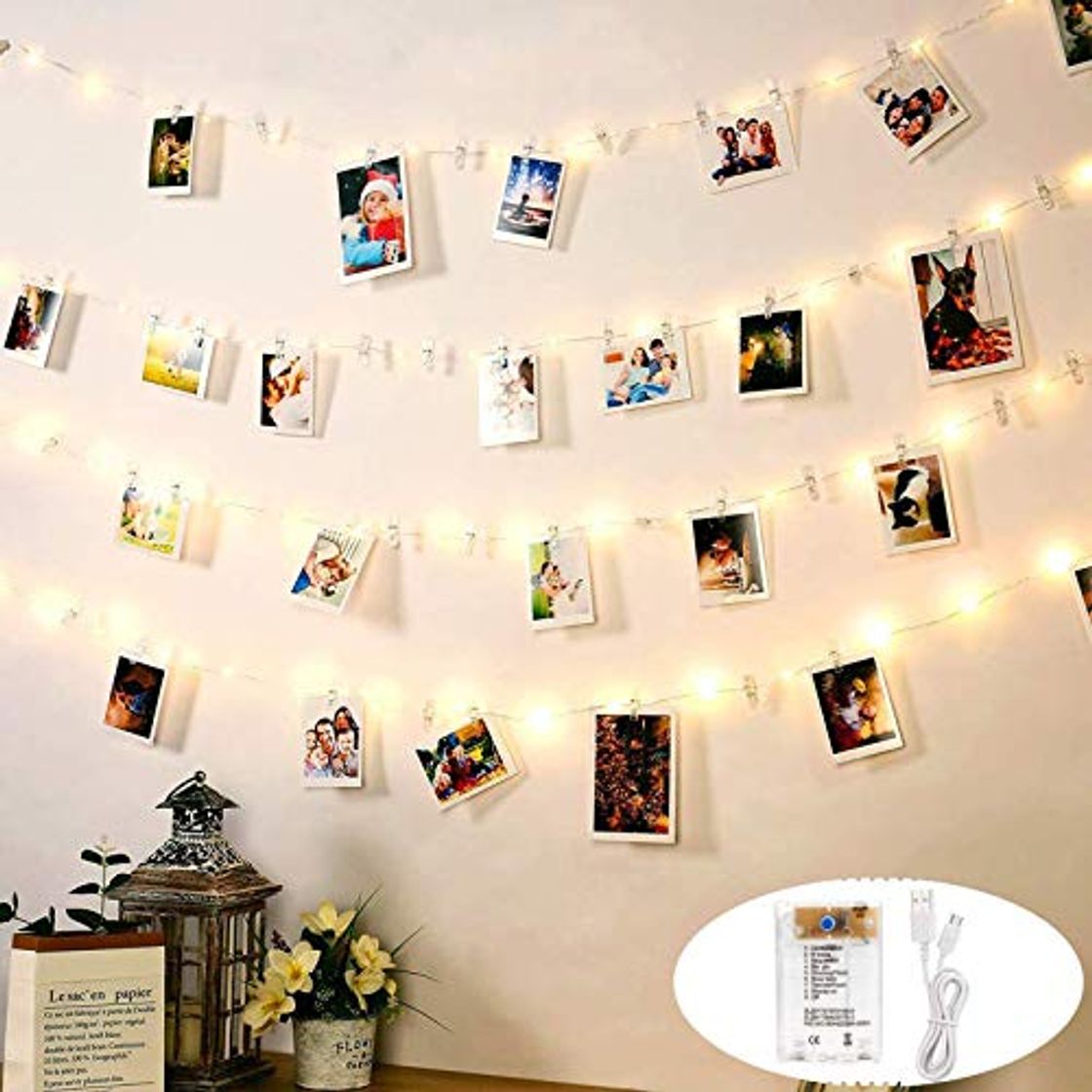 Home Luces de Cadena DazSpirit LED Photo Clip Para Habitación