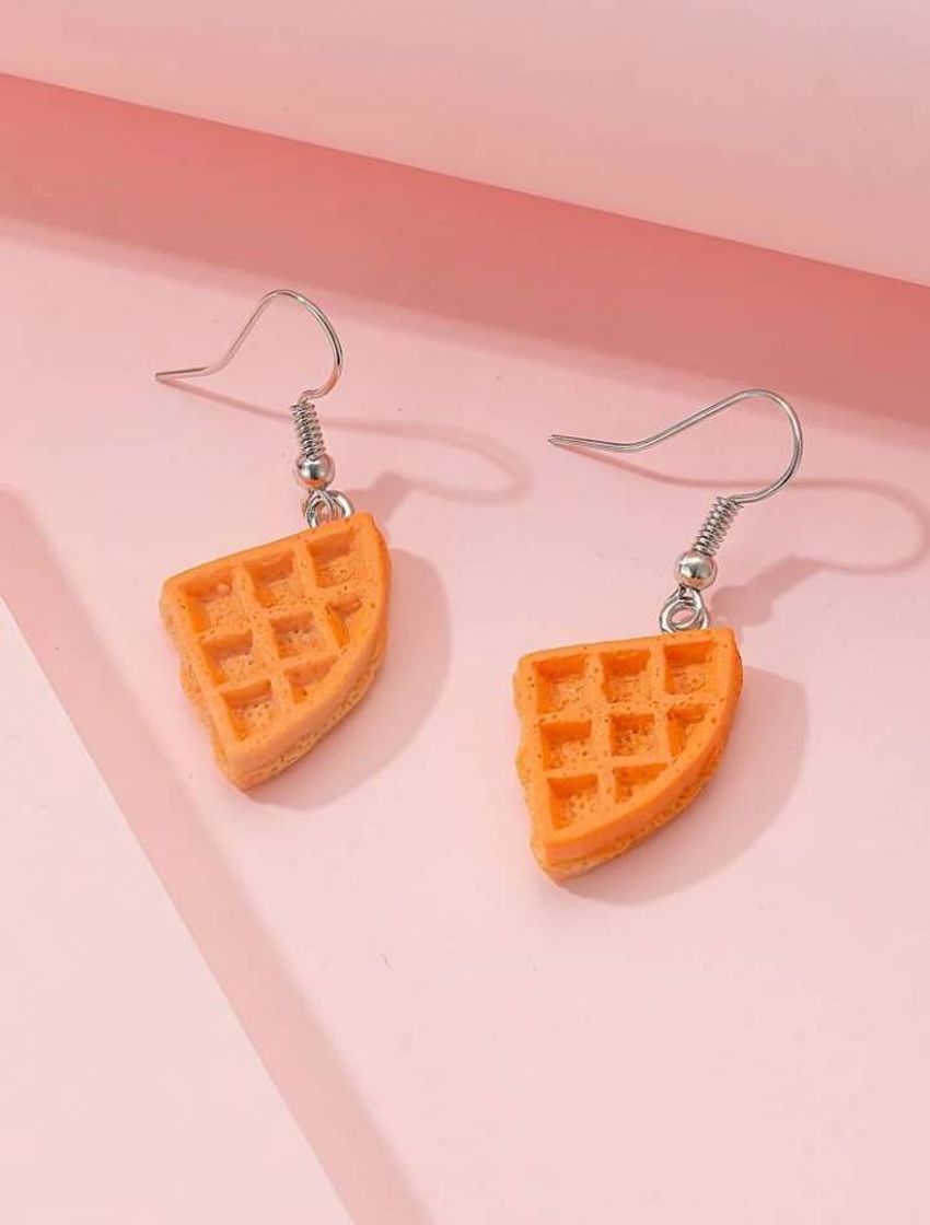 Fashion Brincos de waffles 