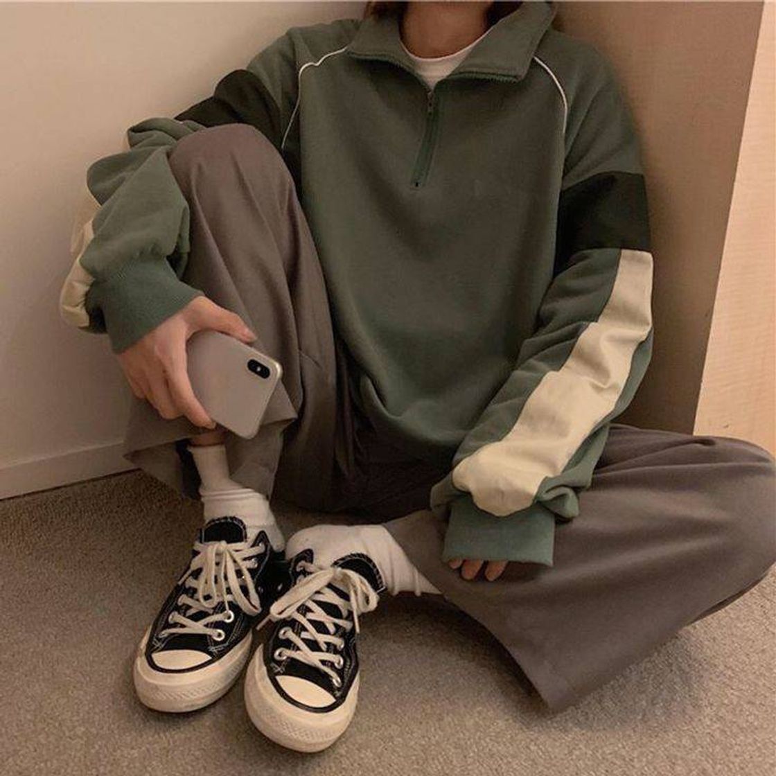 Social Oversized 90's solid colors comfy sweatshirt ☘️