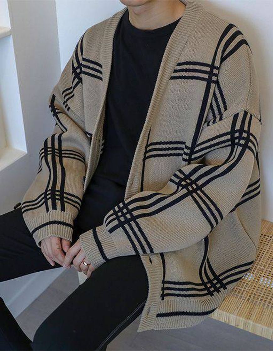 Social Big Chekend Cardigan