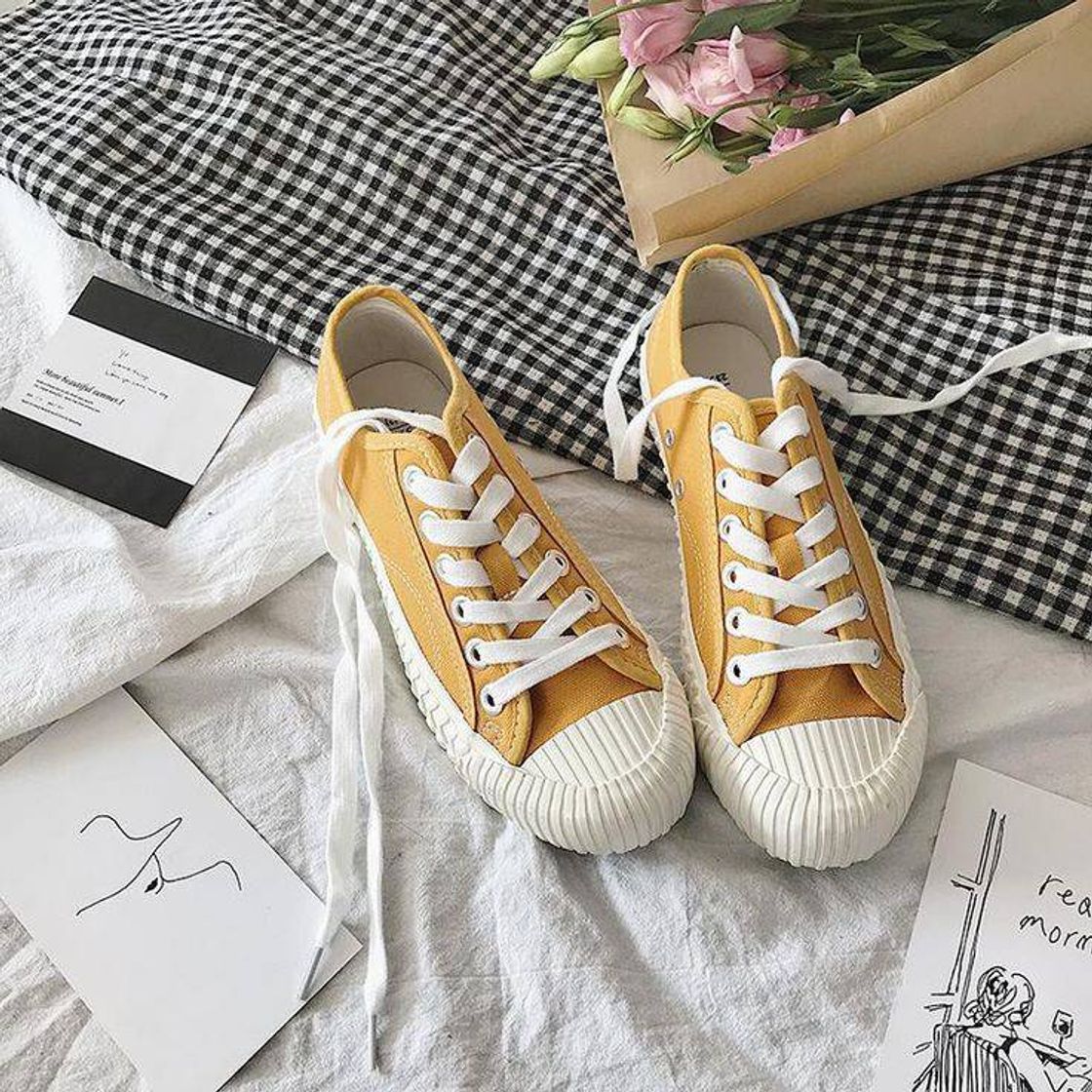 Social  CLASSIC CANVAS LACE UP SNEAKERS 💛