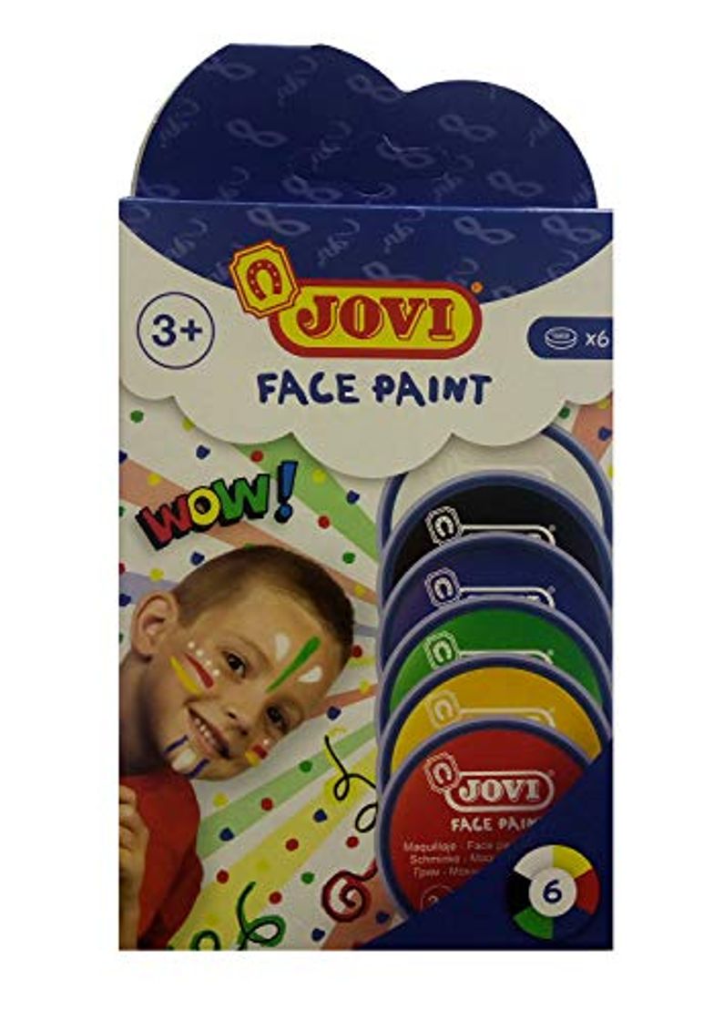 Products Jovi- Set 6 tarros Maquillaje 8 ml-6 Colores, Multicolor, Unica