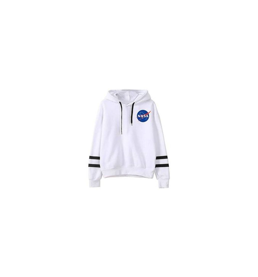 Producto EMILYLE Mujer NASA Aeronautico Sudadera con Capucha Manga Larga Deportiva. M