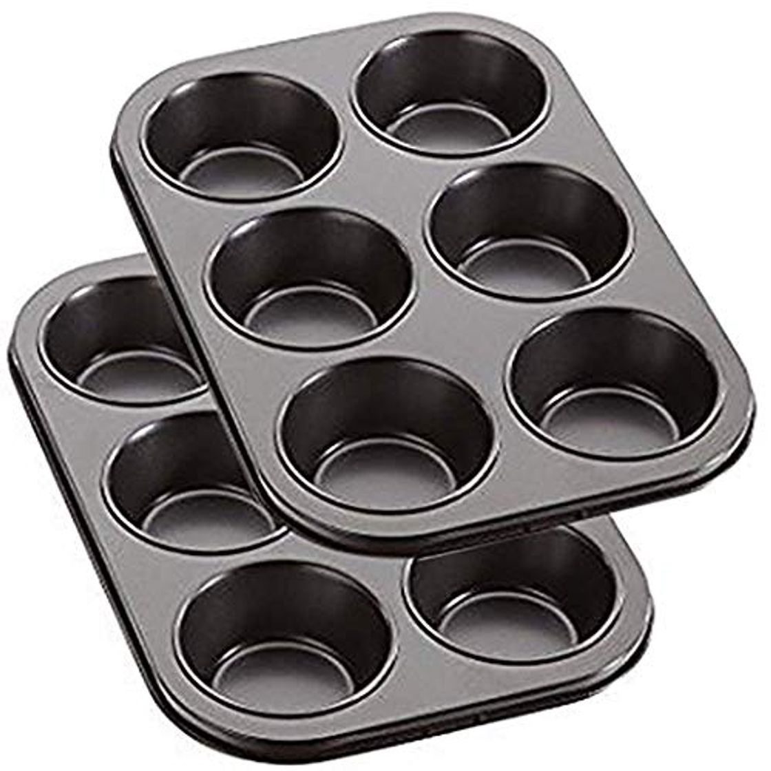 Producto EUROXANTY®- Set de 2 Molde para Magdalenas y Muffins, Acero al Carbono