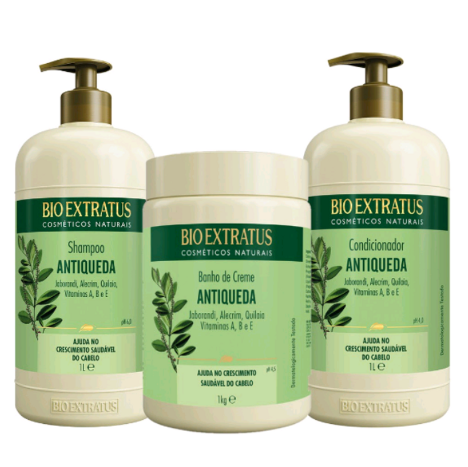 Fashion Link Jaborandi Antiqueda Bio Extratus Untario-Shampoo, Condicionado e Banho de Creme