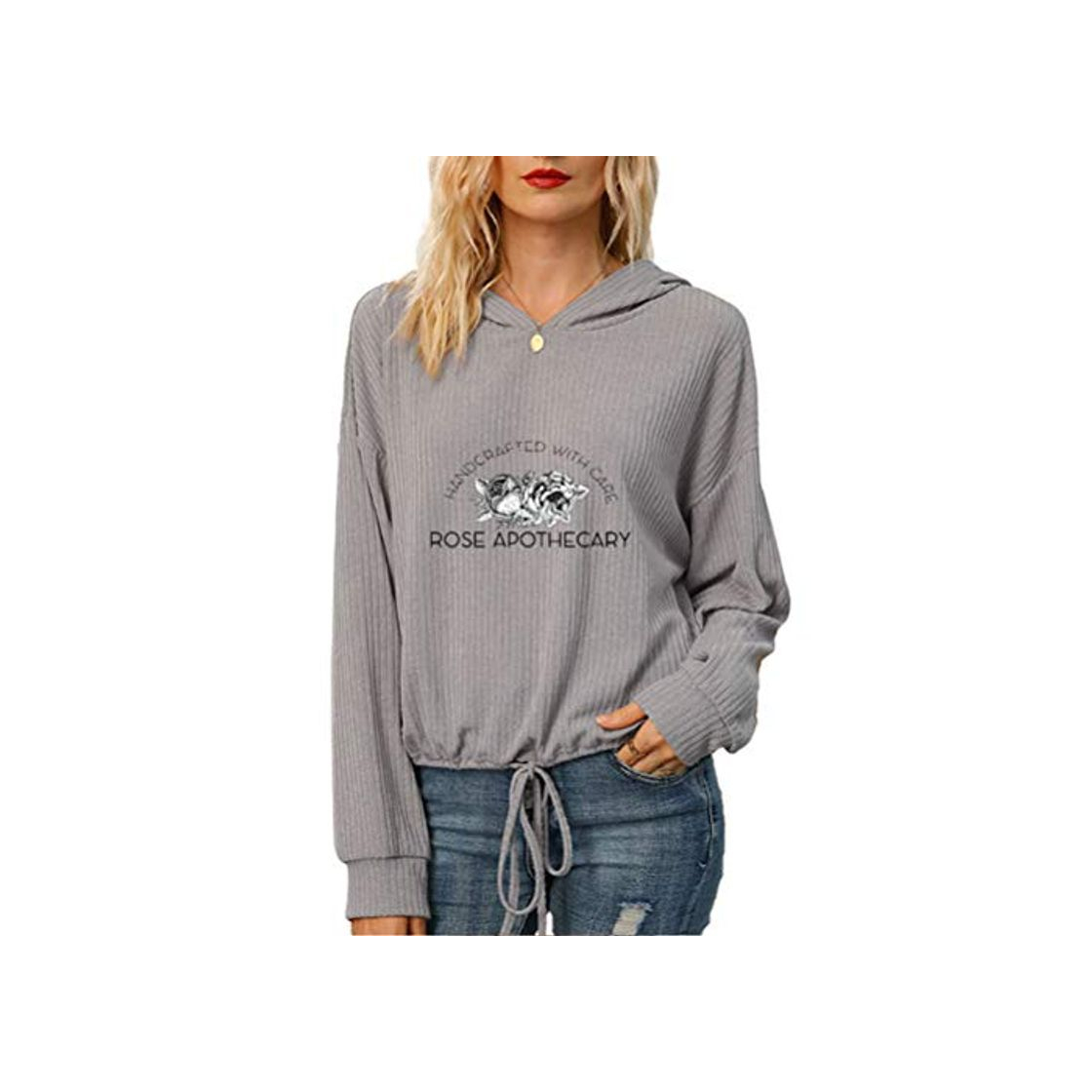 Fashion Casual Rose Boticario de Moda suéter impresión de la Letra la Camiseta