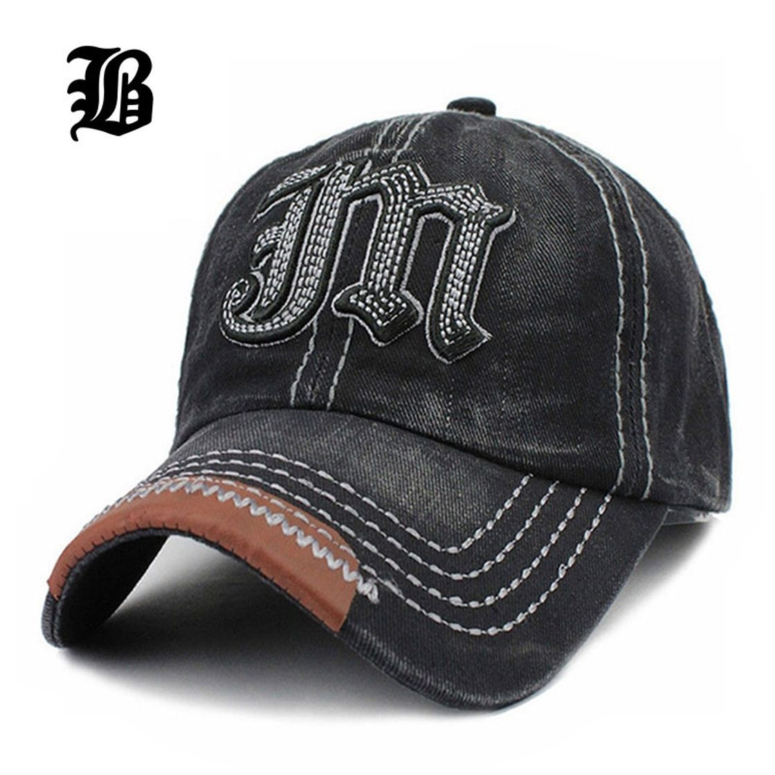 Fashion AIMICONG Gorras De Hombre Gorra De Béisbol De Diamantes De Imitación para